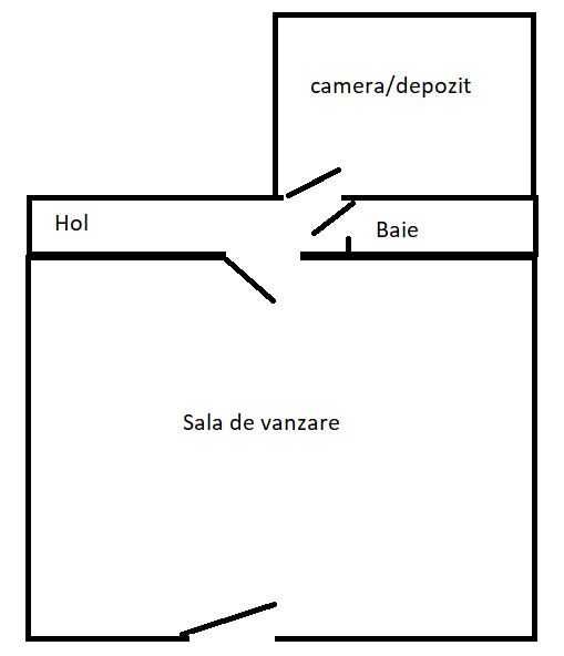 Vand Spatiu Comercial la parterul blocului Milaș, Bistrița