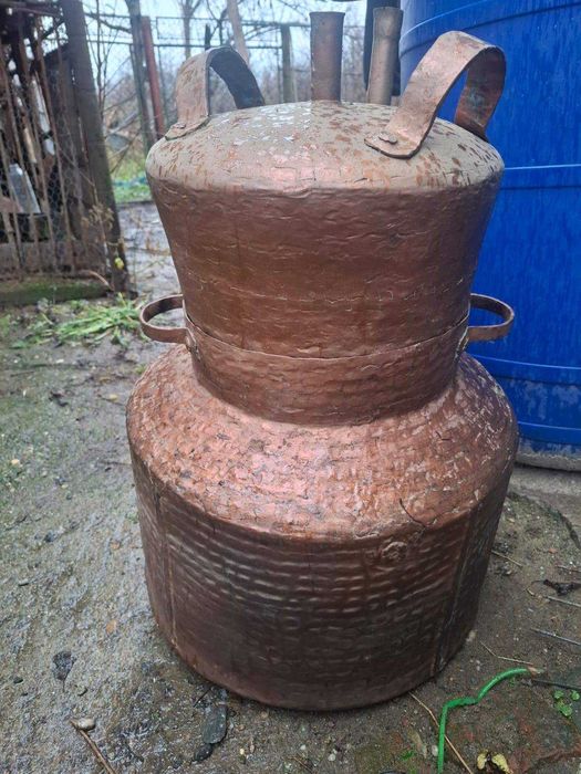 Cazan de țuică din cupru – 30 litri, nefolosit