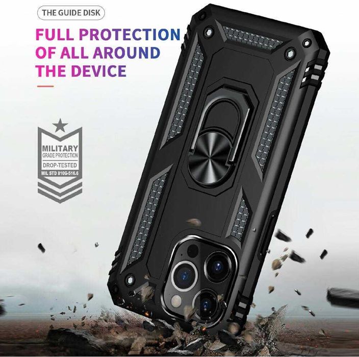 Husa hybrid ARMOR cu inel pt iPhone 13 , 13 Mini, 13 Pro , 13 Pro Max