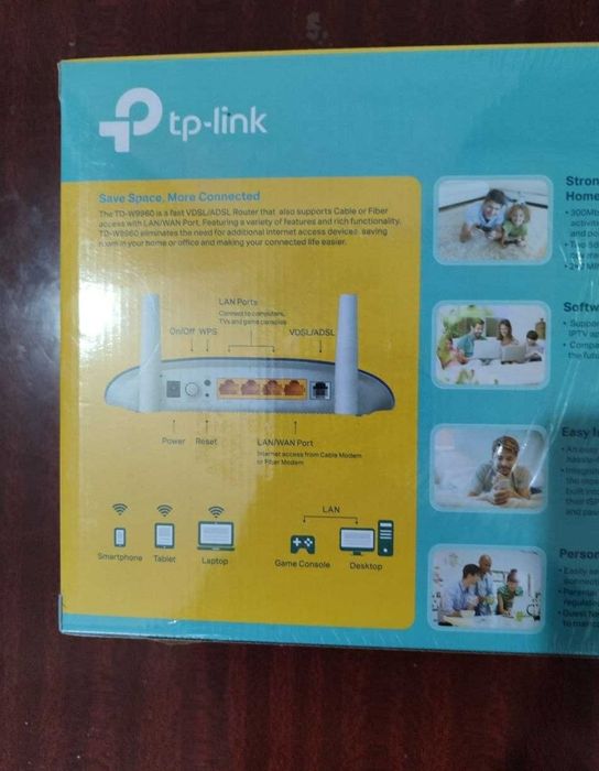 TP-Link TD-W9960 Wi-fi N300 роутер с ADSL VDSL модемом