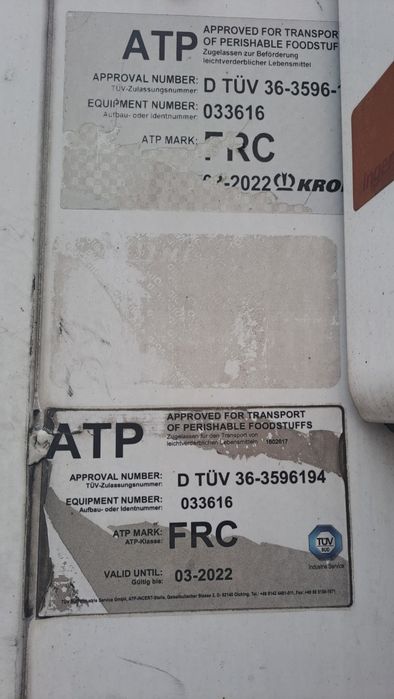 Semiremorca frigorifica KRONE si SCHMITZ