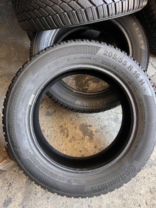 4 anvelope iarna 205/55/16 , Continental , 8 mm