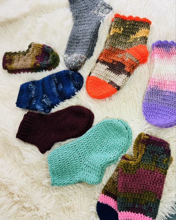 Ciorapi realizati manual