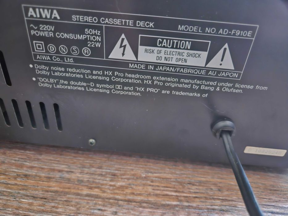 Aiwa AD-F 910 Casete Tape Deck