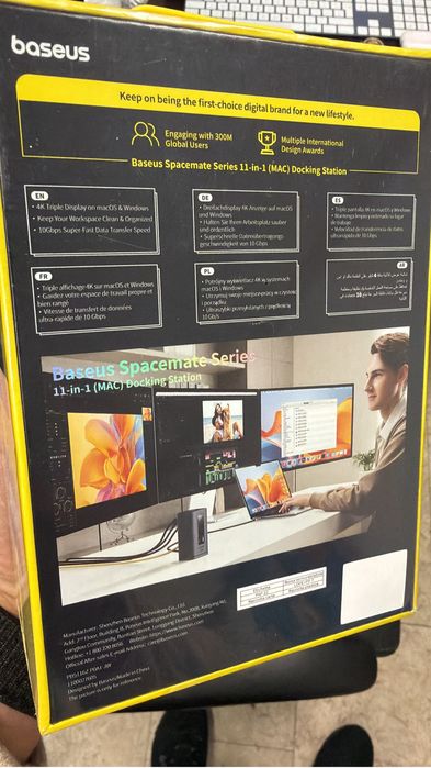 Hub Usb Baseus Docking Station Spacemate series 11in1 type c sigilat