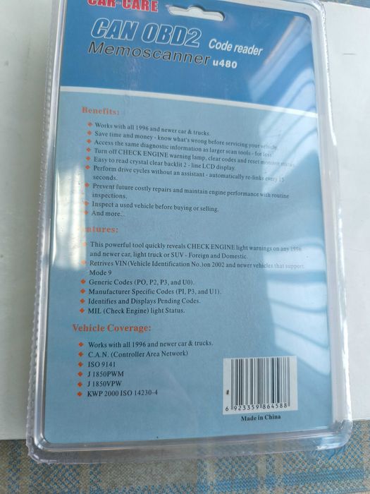 Aparat diagnoza auto portabil cu afisaj lcd