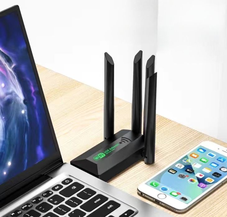 Высокоскоростной адаптер WiFi приемник 2000 Мбит/с USB 3.0 2.4G + 5G