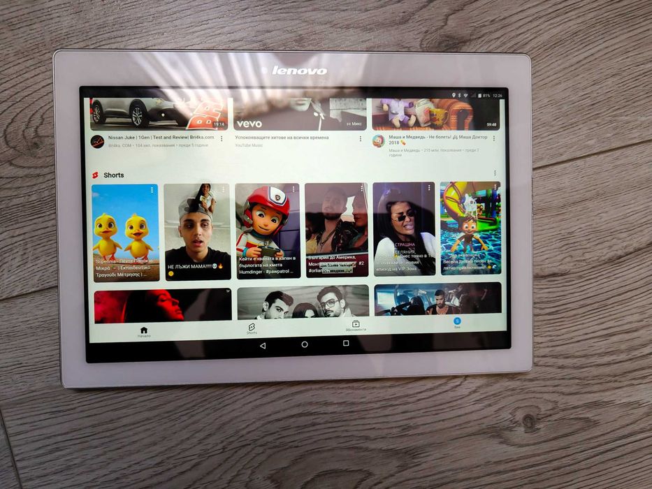 Таблет Lenovo 10 инча +SIM card много запазен