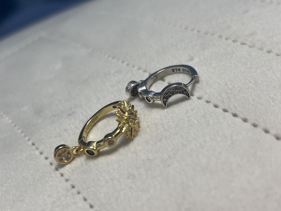 Pandora cercei asimetrici luna soare