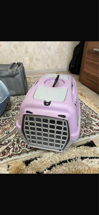Удобная розовая переноска для домашних животных 15 000 тг