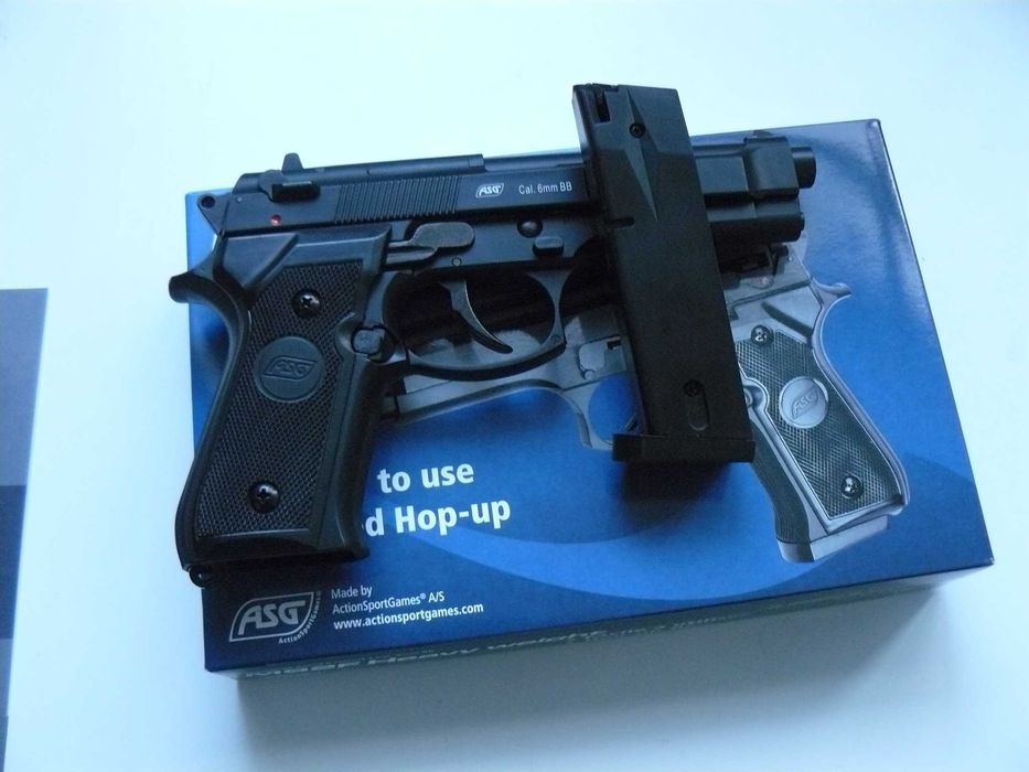 Pistol Airsoft BERETTA M92F HW Metal Slide ASG Mecanism Spring/Arc,Nou