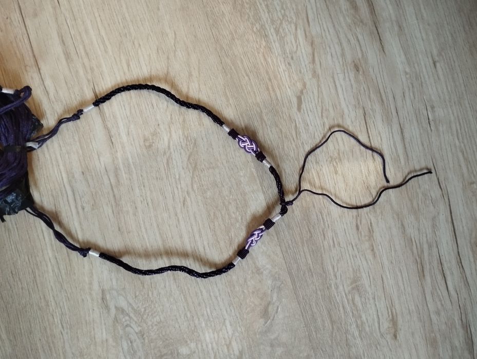Плетёное ожерелье / чокер ручной работы