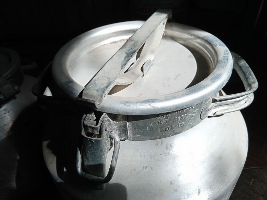 Фляги алюминиевые (СССР) пару раз использовались под мед