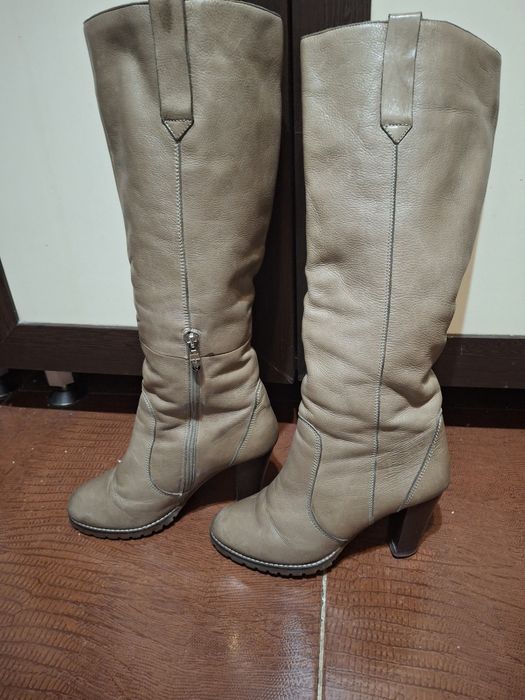 Сапоги зимние , кожаные.