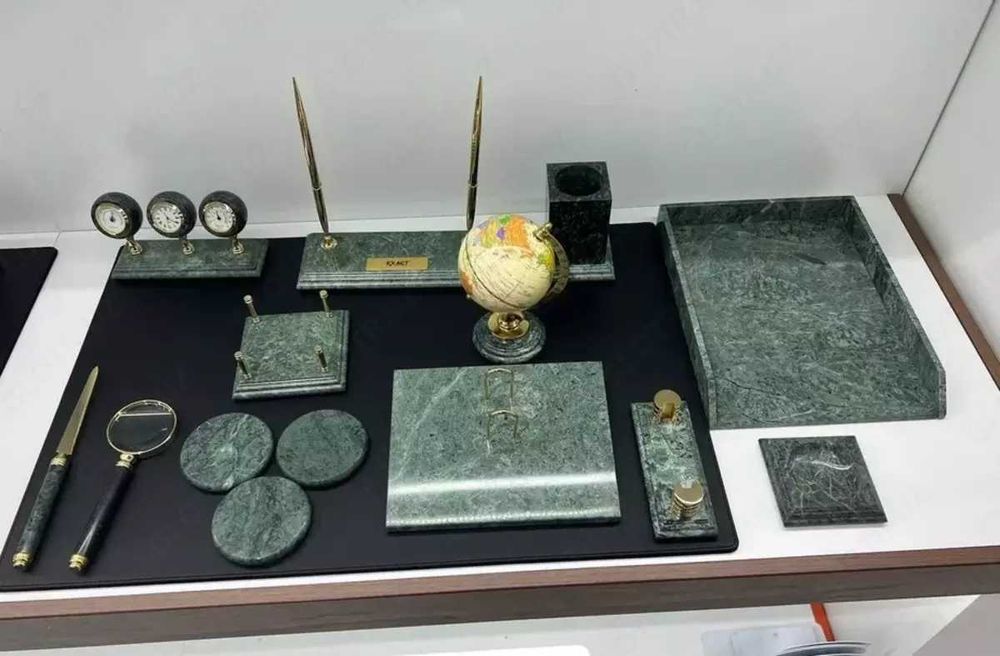 Настольный набор для руководителя с глобусом, 12 предметов мирамир