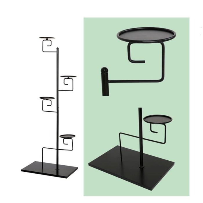 Метална поставка за цветя с 4 нива YPABMC1414BK-N