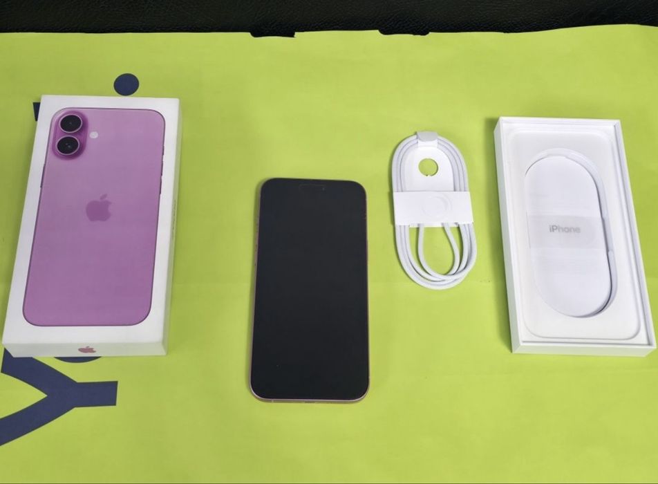 КАТО НОВ 128GB iPhone 16 Plus + Гаранция Yettel 2027г. Pink | Розов
