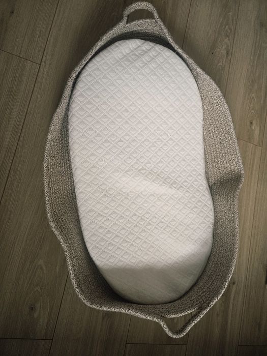 Coș textil / baby nest împletit pentru bebeluș, 65 cm
