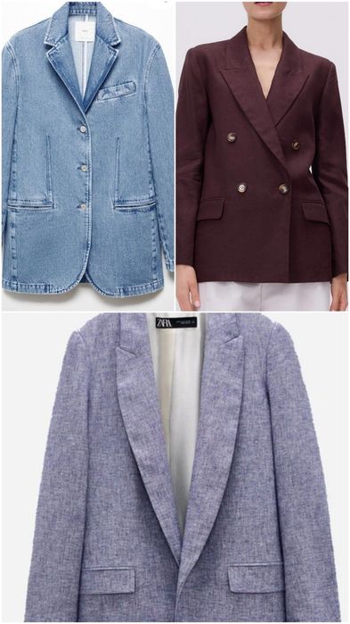 RESERVED и ZARA Блейзър 100% Лен, MANGO дънков блейзър