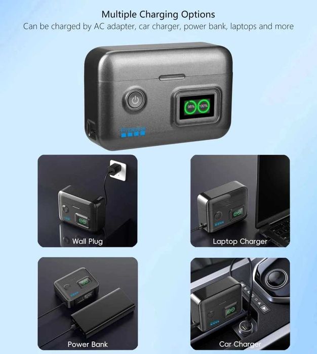 Incarcator dublu FAST Charge camere de actiune DJI Osmo Action 6 / Action 5 Pro / Action 4 / Action 3 / DJI Osmo 360