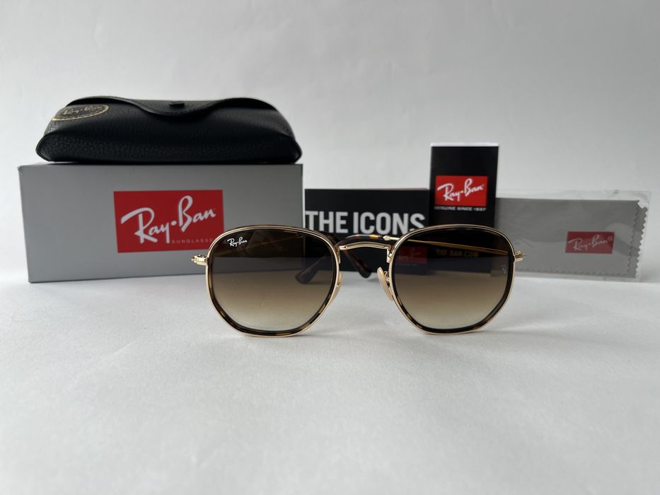 Ochelari de soare Ray Ban 3548M Hexagon Noi