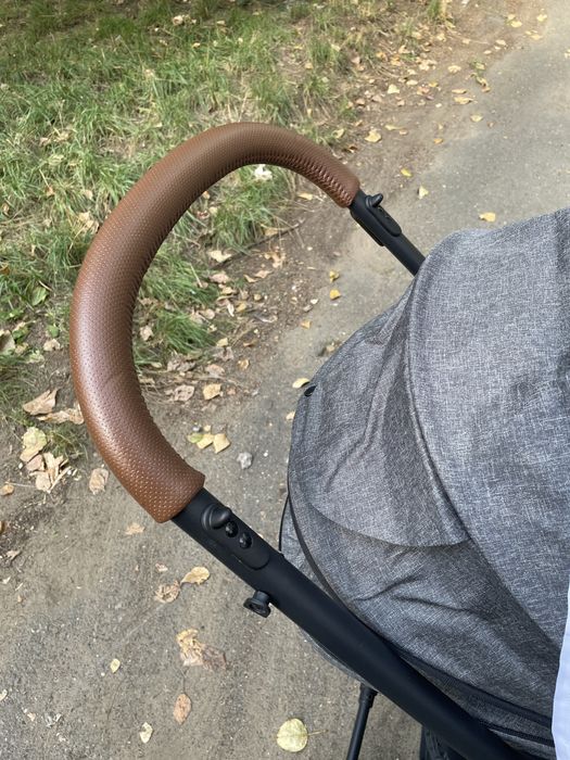 Коляска-трансформер 2 в 1 TOMIX Emily, черно-серый