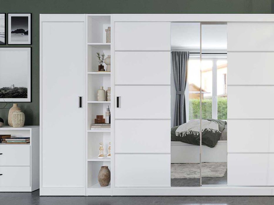 Dulap Nordis Alb cu polite - Transport in 4-10 zile