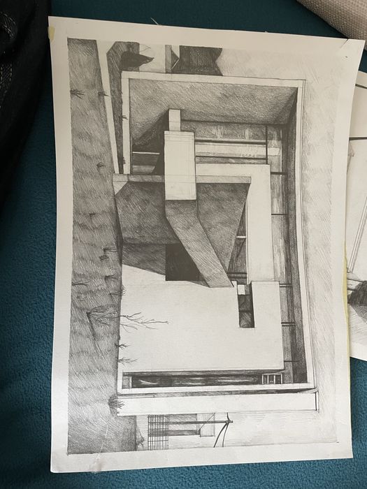 Desen arhitectural original – Casă modernă | Decor /tablou