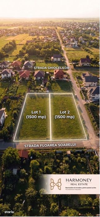 2 Loturi x 1.500 mp (sau Domeniu 3.000 mp) in Lilieci, Sinesti