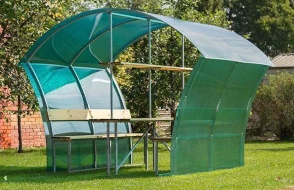 Беседка без поликарбоната