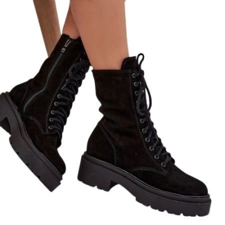 Bocanci vatuiti, din piele naturala - pentru femei