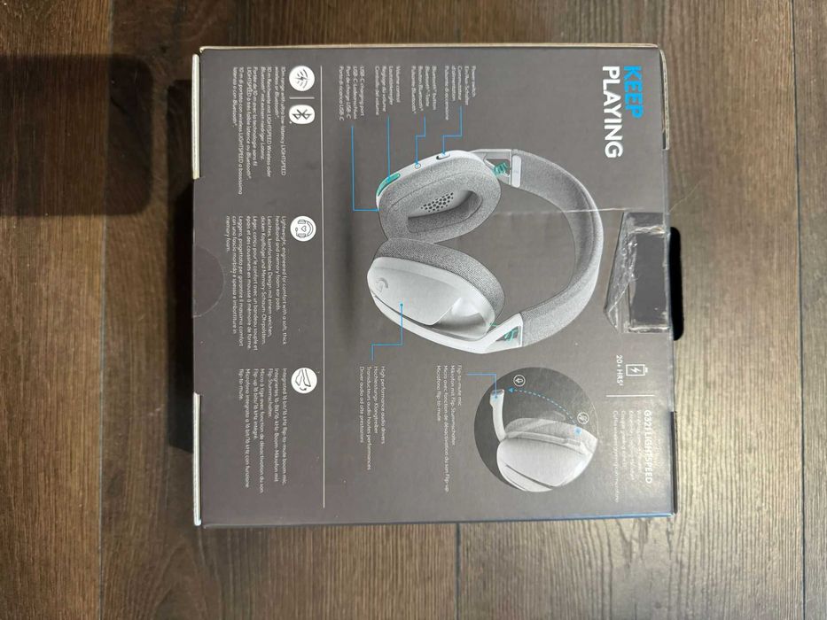 Casti Gaming cu fir G321, Alb