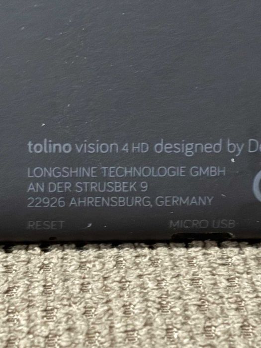 eBook reader Tolino Vision 4 HD touch wifi iluminat 8gb memorie