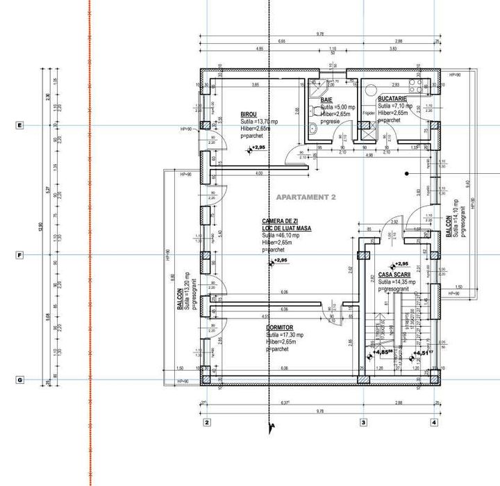 De inchiriat apartament nemobilat pt birou sau locuit Coposu 18A 90mp