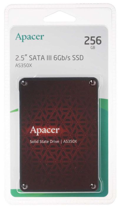 Новый запечатаный SSD накопитель 256 Gb Apacer AS350X, 2.5", SATA III
