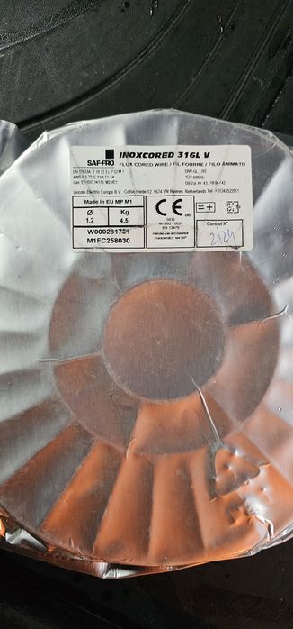 Sarma de inox 1,2 tubulara