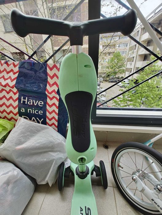 Vand trotineta copii Scoot & Ride + casca in stare f buna 600 lei