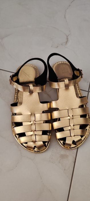 Sandale damă aurii 38 noi