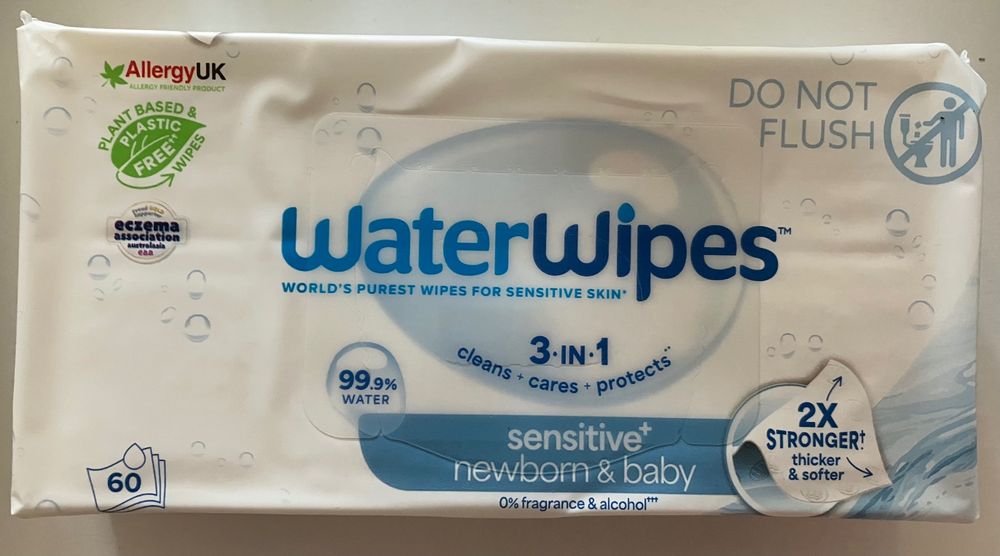 Бебешки Мокри кърпички water wipes 60бр/пакет