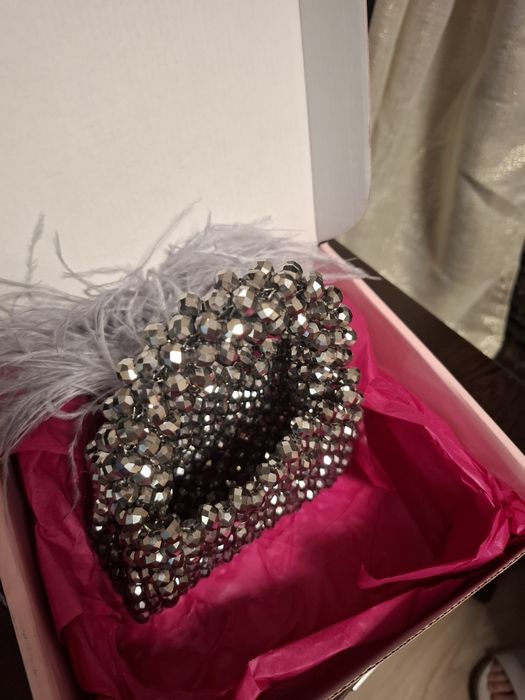 Коктейлна мини - ежедневна/вечерна чанта