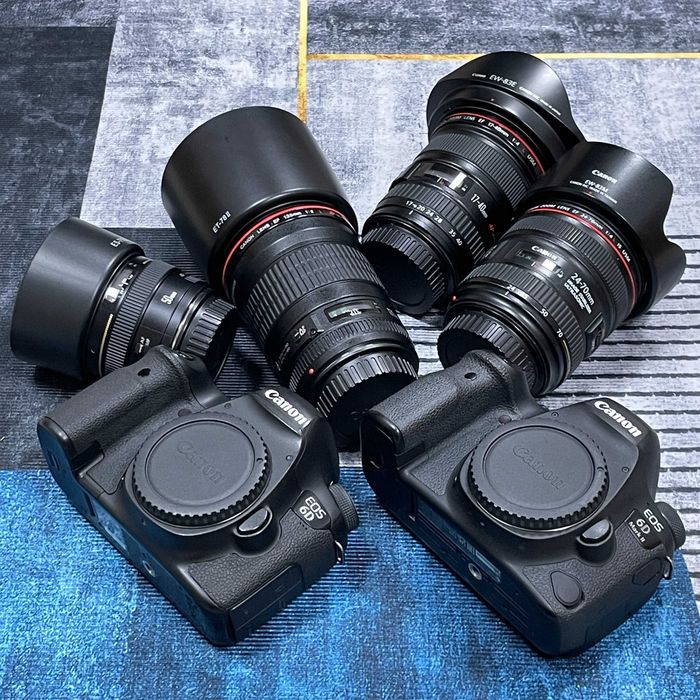 Canon 6D, 6D Mark II, 24-70mm f4.0, 17-40mm f4.0, 135mm f2.0, 50mm 1.4