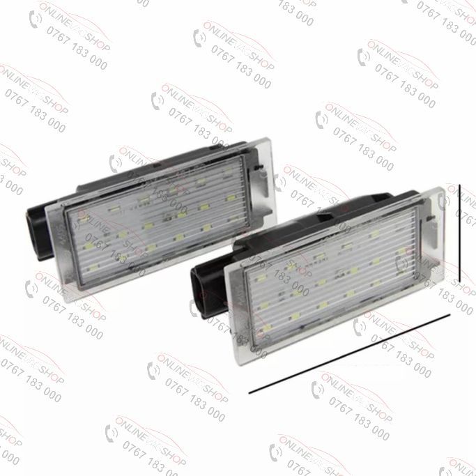 Set lampi LED numar Renault Clio, Duster, Laguna, Master II, Twingo II