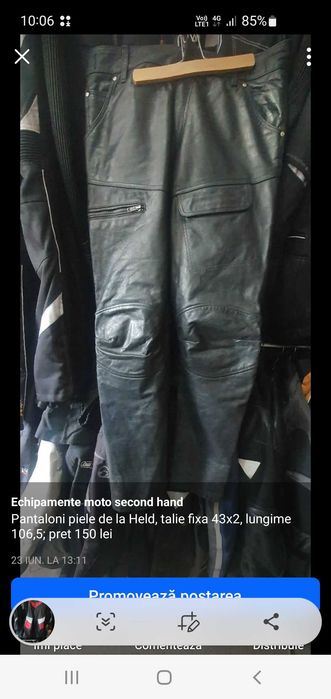 Pantaloni moto second hand