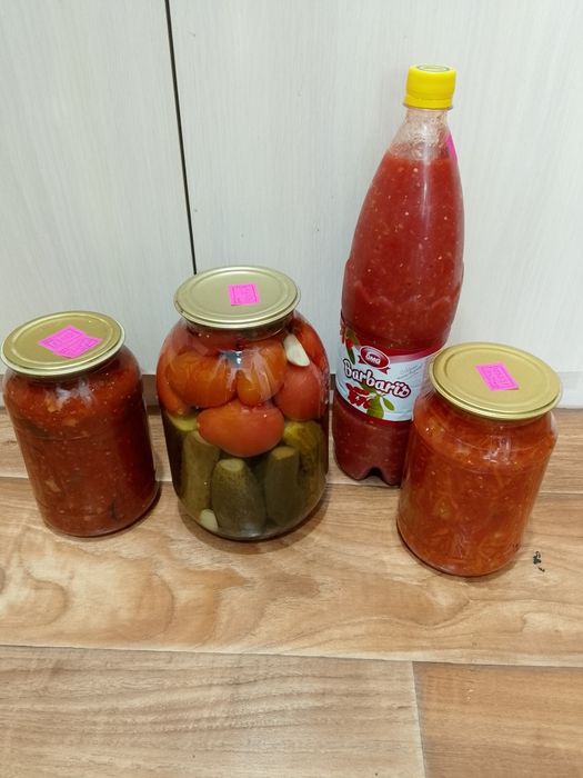 Салат лечо, огонёк.