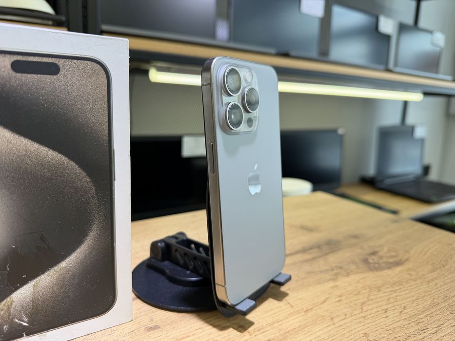 iPhone 15 Pro, 128 GB, Natural Titanium, АКБ89%, 1045/А10
