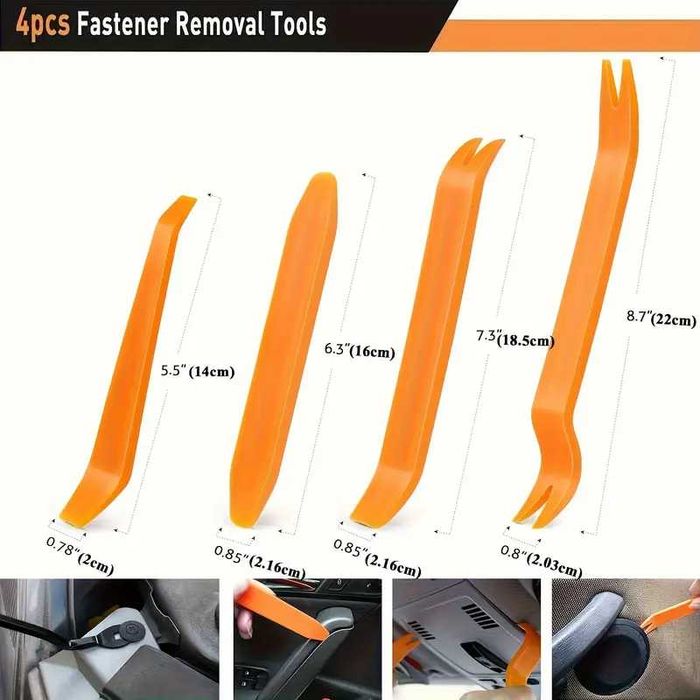 Набор Инструментов Съемники для Снятия Клипс Обшивки. 105 деталей