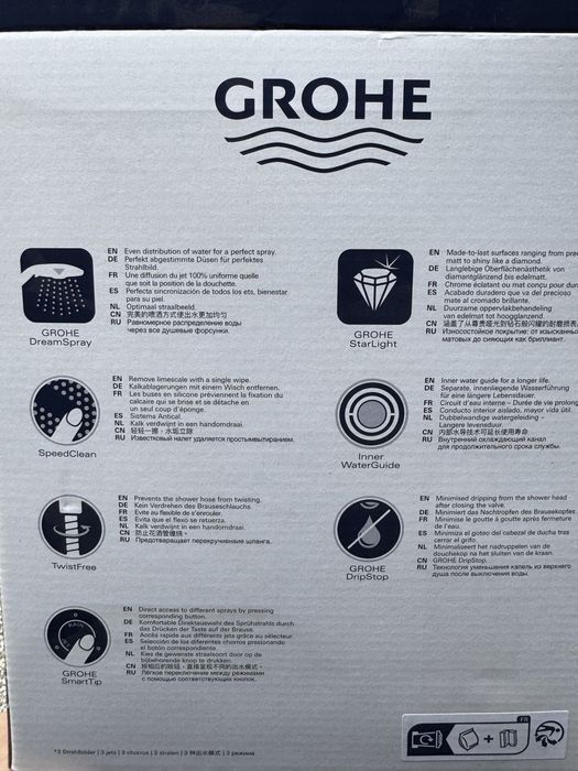 Душ Слушалка със маркуч и стоика