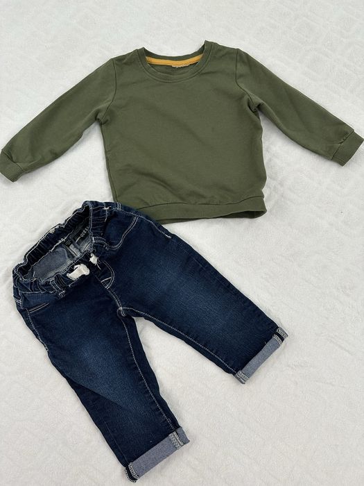 Set casual Jeansi Guess si bluza