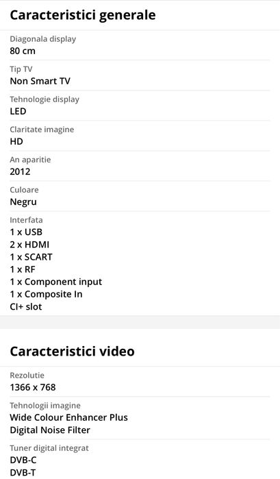 TV Samsung Led HD 80cm