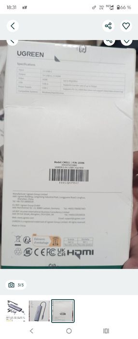 Adaptorul HUB UGREEN CM511 este potrivit pentru conectarea dispozitive